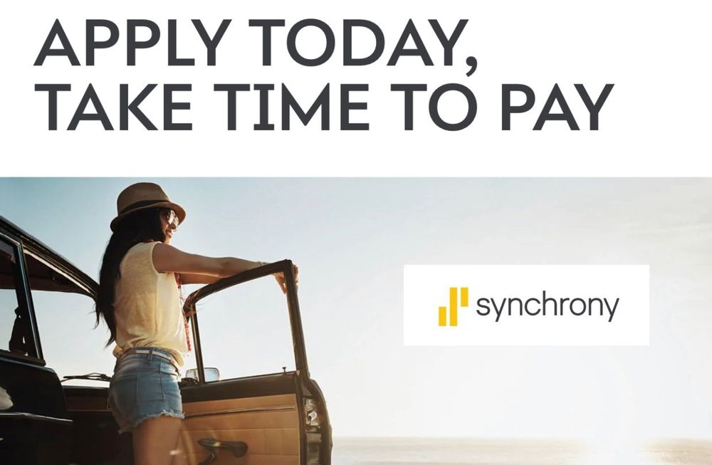 Synchrony financing — apply today, take time to pay